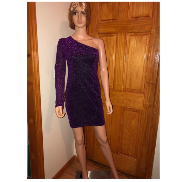 👗Nastygal sparkly one shoulder dress - Picture 3 of 8